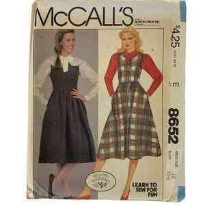 McCalls 8652 Laura Ashley Jumper Blouse Size 10 Sewing Pattern 1983 Modest UNCUT